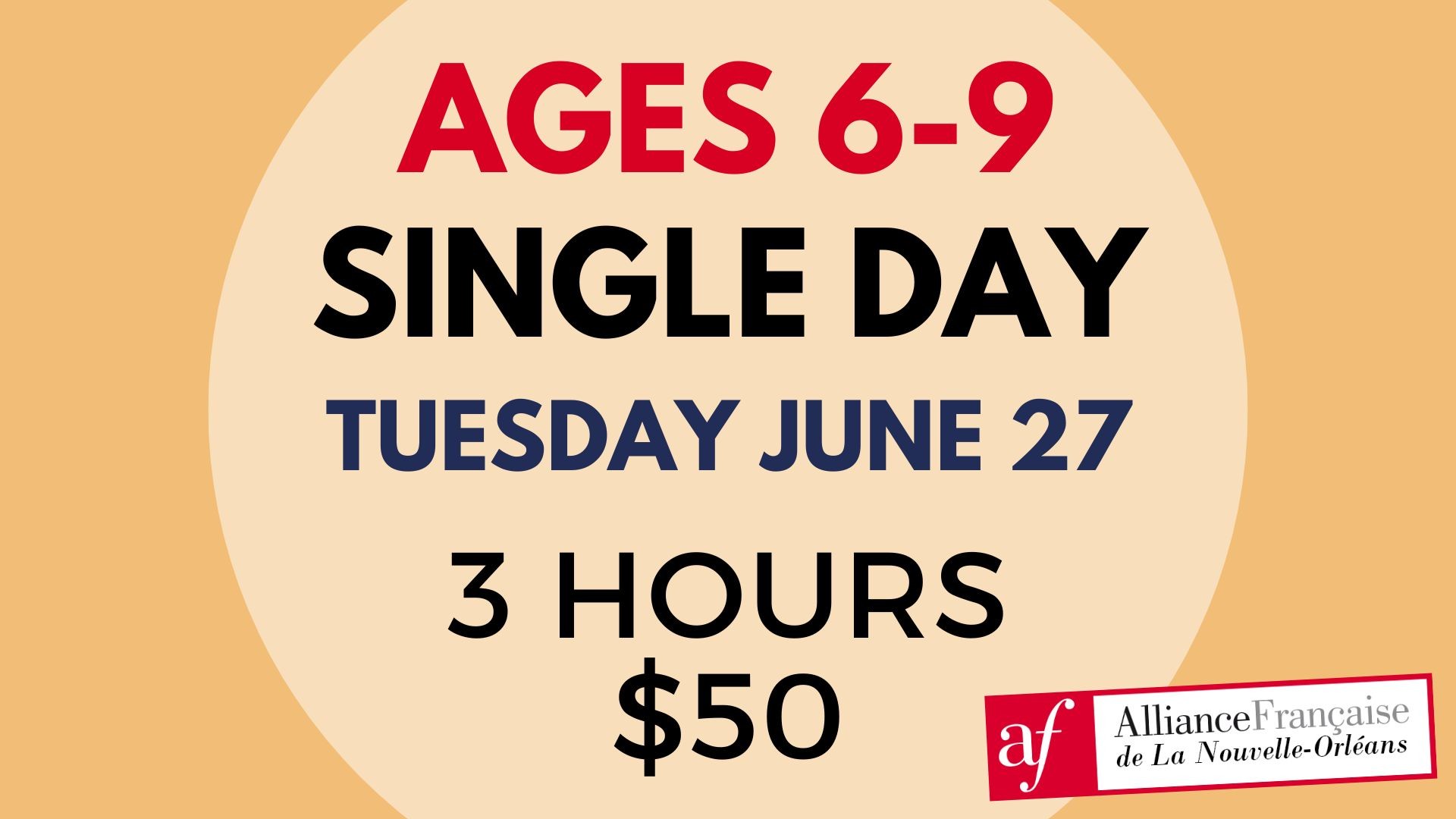 Ages 6-9 Single Day · June 27