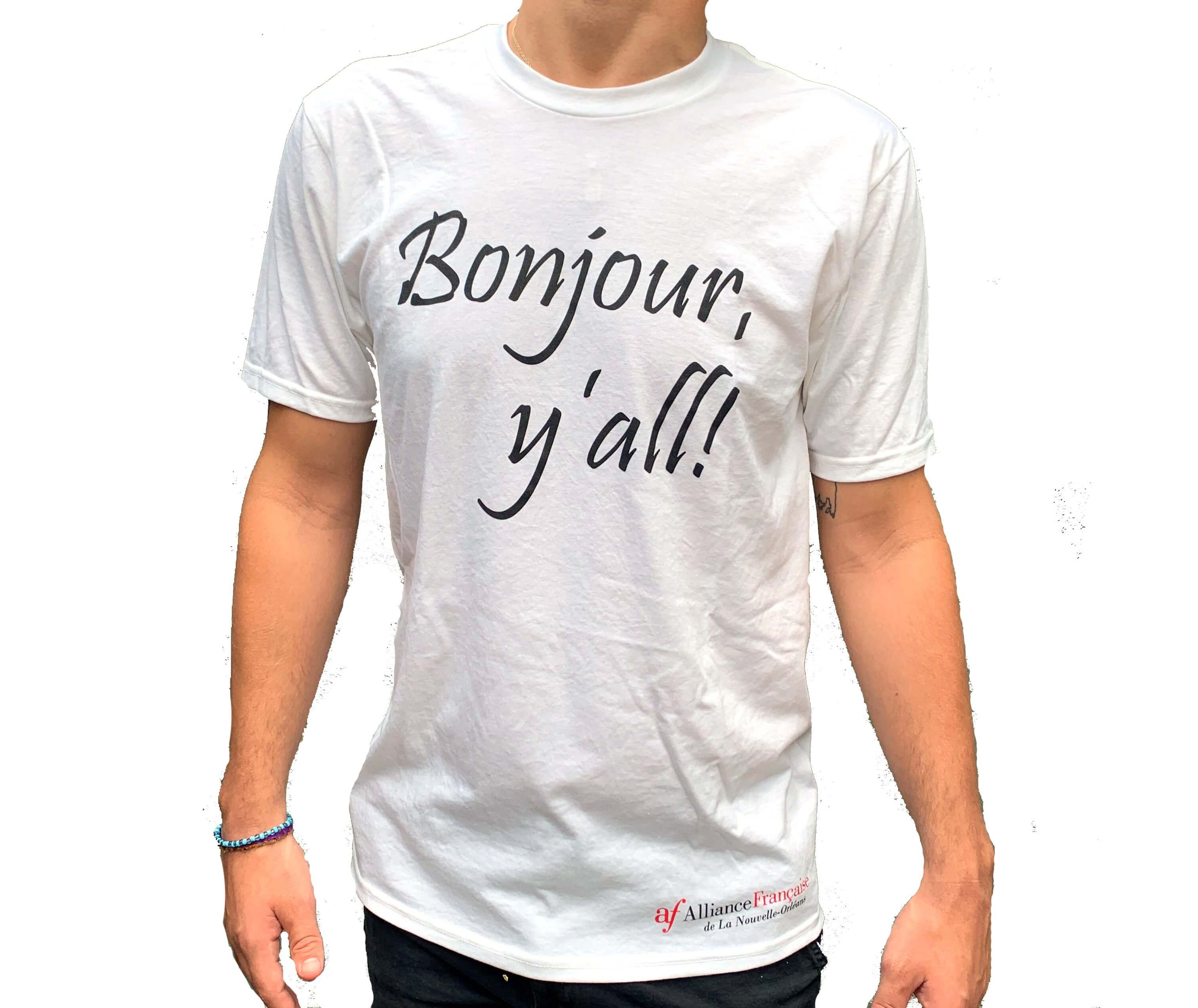 bonjour hi t shirt