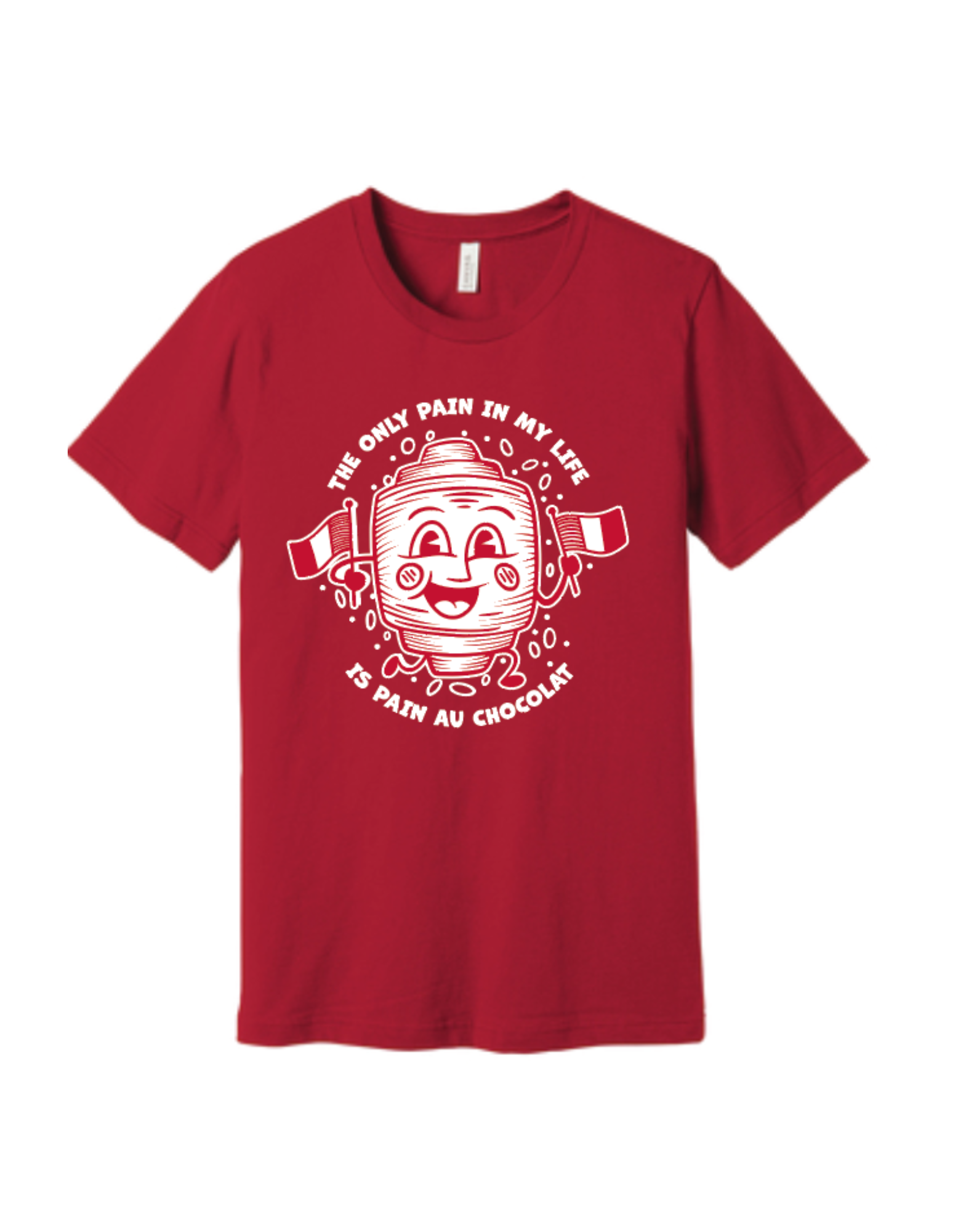 Pain au chocolat T-shirt (red)